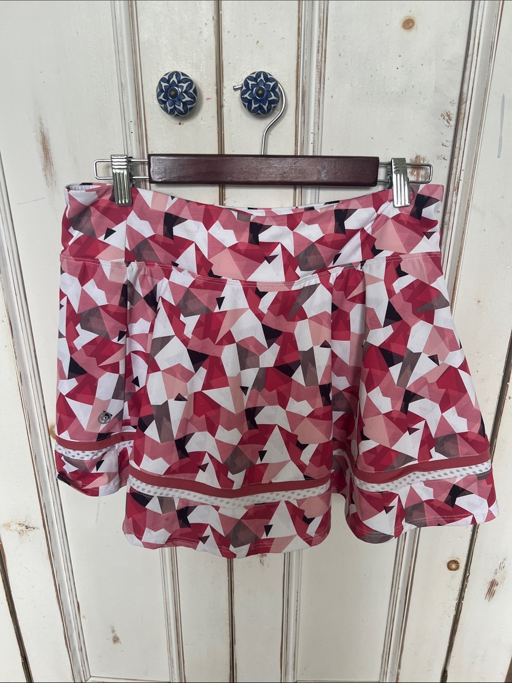 Lija Pink Multi Geometric Mini Skirt